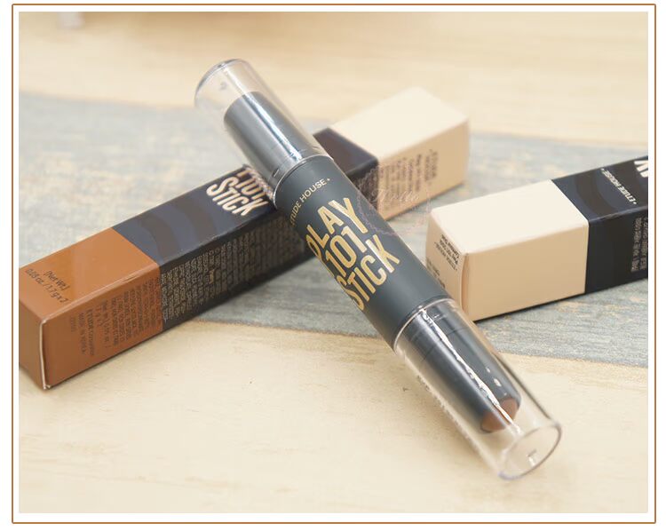 Etude House công suất cao sửa chữa bút đôi đầu che khuyết điểm dính bóng bút mũi bóng bút stereo chống nước làm sáng Hàn Quốc tạo khối