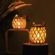 Wicker retro lantern bar cafe Christmas table decoration wind lantern Hanfu decoration photography