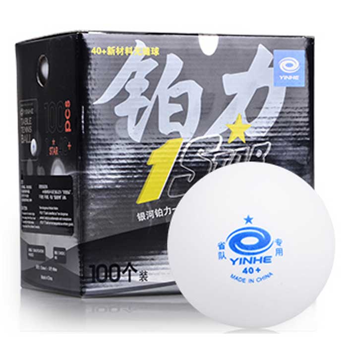 (Dragon City Table Tennis) Galaxy One Star Table Tennis Balls 100 Pack 1 Star Serve Machine Training Balls 40 Seamless Balls