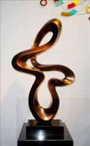 Pure handmade resin streamer sculpture decoration hotel lobby art crafts hotel restaurant decoration room