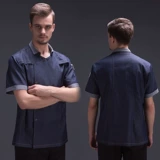 Кухня Lele Brand Kitchen Men and Women Chefs Work Одежда короткая джинсовая джинсовая половина