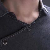 Кухня Lele Brand Kitchen Men and Women Chefs Work Одежда короткая джинсовая джинсовая половина