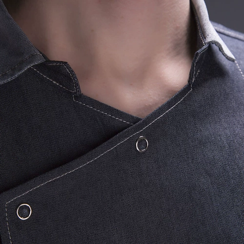 Кухня Lele Brand Kitchen Men and Women Chefs Work Одежда короткая джинсовая джинсовая половина