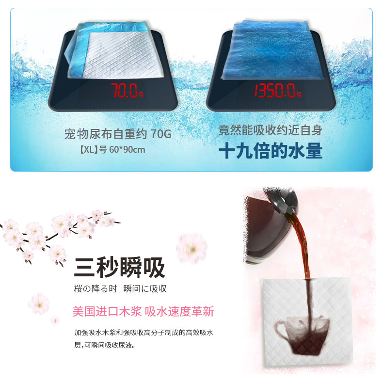 Chó nước tiểu pad S100 mảnh Teddy tã khử mùi mèo thỏ tã giấy thấm dày pad vật nuôi - Cat / Dog Beauty & Cleaning Supplies Lược chải lông FURminator.