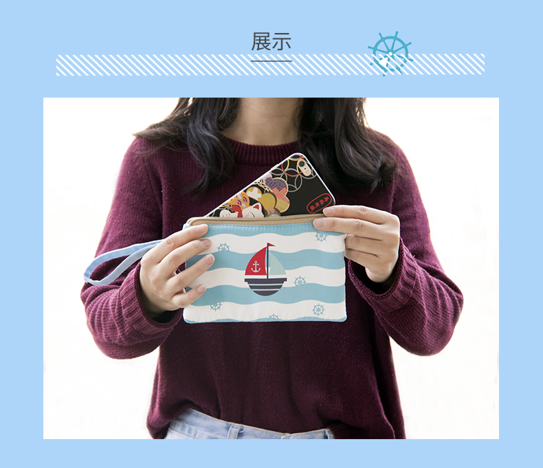 Đồng xu túi vải nữ sinh viên Hàn Quốc dễ thương mini vải tay túi xu chính màn hình lớn ví điện thoại di động - Ví tiền ví nam đẹp