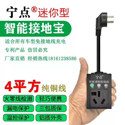 Wuling Hongguang Macaron charging converter Kelaiwei free grounding wire Baojun new energy dynamic car socket