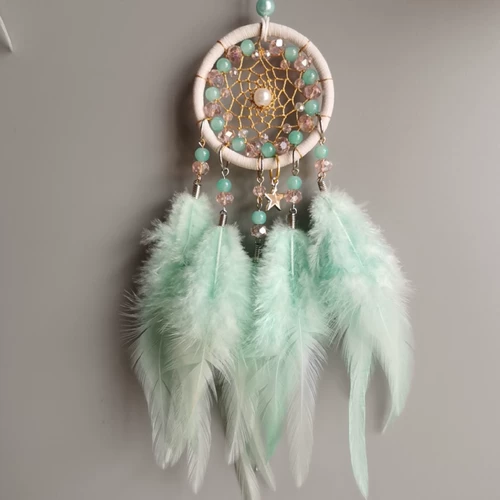 Оригинальный свежий мятный комплект, брелок ручной работы, сумка, 3 предмета, подарок на день рождения