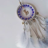 Оригинальный сиреневый защитный амулет ручной работы, подвеска, сумка, 6см, подарок на день рождения