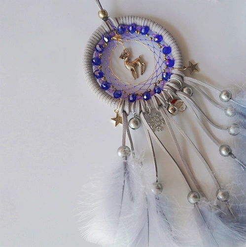 Оригинальный сиреневый защитный амулет ручной работы, подвеска, сумка, 6см, подарок на день рождения