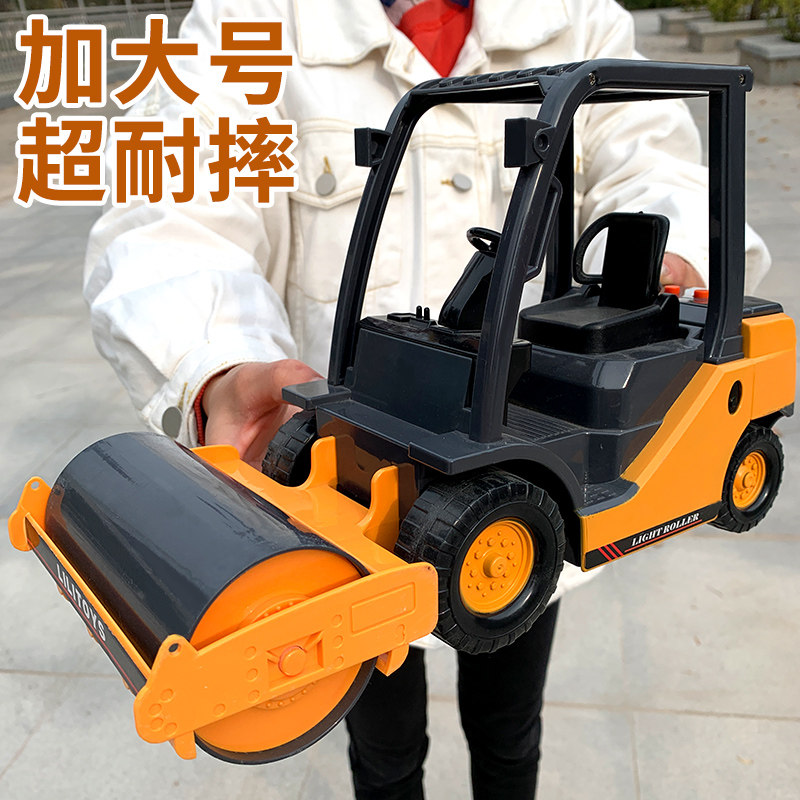 Fall-resistant large number pressure road machine Toy Car Crush machine Child simulation Inertial Engineering Car Model Boy Baby