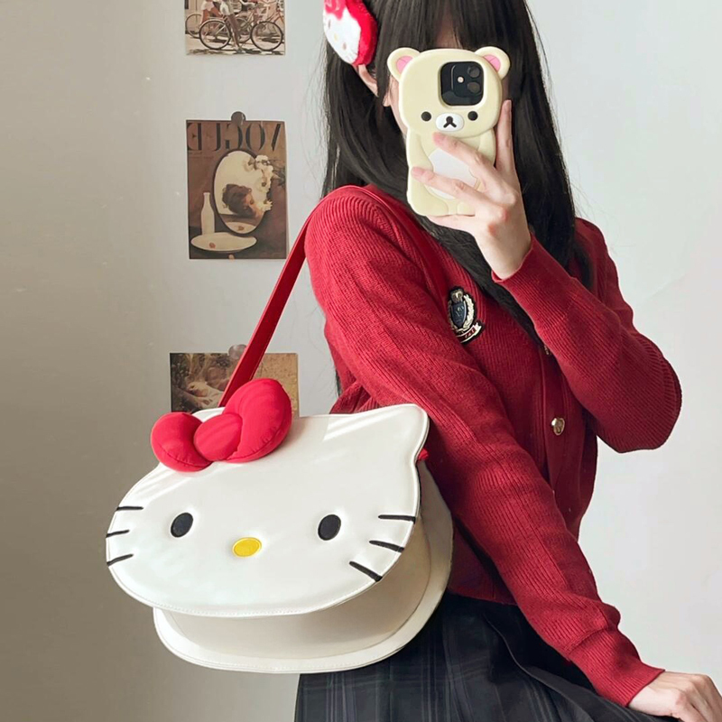Japanese Original Kt Cat Backpack Cute Cartoon Niche Shoulder Bag Female Junior High School Student School Bag Backpack Gift