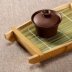 Sáng tạo Khay trà nhỏ bằng tre Kung Fu Bộ trà Loại lưu trữ nước Loại bàn trà Đĩa trà Quà tặng văn phòng Nhật Bản Khay trà cách nhiệt - Trà sứ