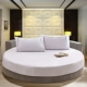 Giường tròn cotton đơn giường tròn giường cotton đơn giản bốn mảnh trải giường chống trượt nệm bọc tùy chỉnh