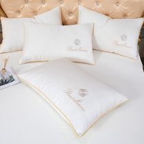 Pure White 60 long staple cotton pillowcase A pair of hotel B & B cotton simple pillow cover plain elegant 48 * 74cm