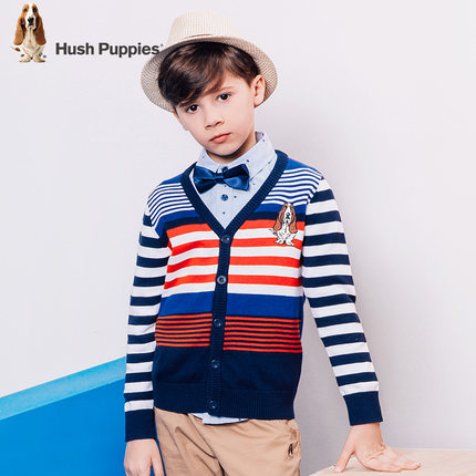 Hush Puppies 暇步士 男童中大童针织衫