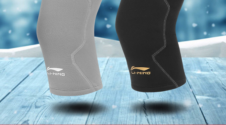 Li Ning ấm miếng đệm đầu gối mùa đông dày thoáng khí cộng với lông cừu nam và phụ nữ chạy thể thao bảo vệ đầu gối thiết bị bảo vệ thể dục băng quấn gối