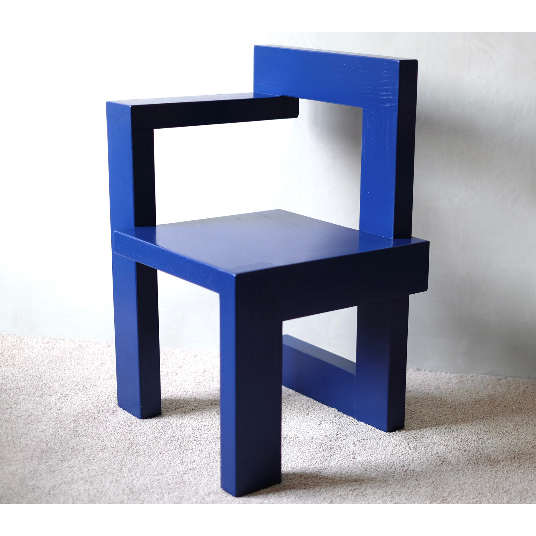 Good Things Rietveld Right Angle Chair Solid Wood Chair Steltman Mondrian Stylistic