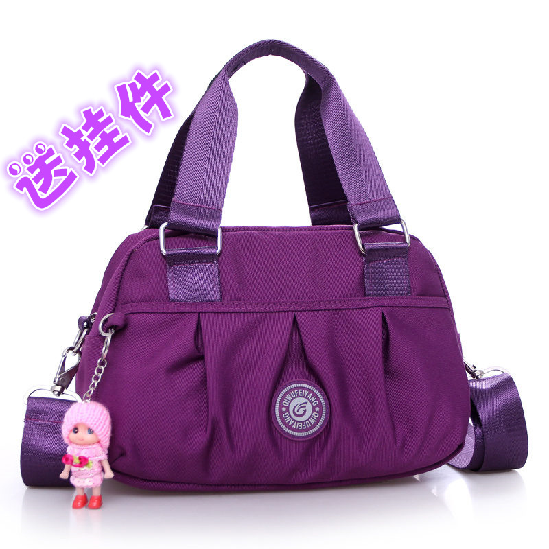 New products 2020 Canvas Korean version of Waterproof Oxford bag bag lady wrinkled Oxford Bag