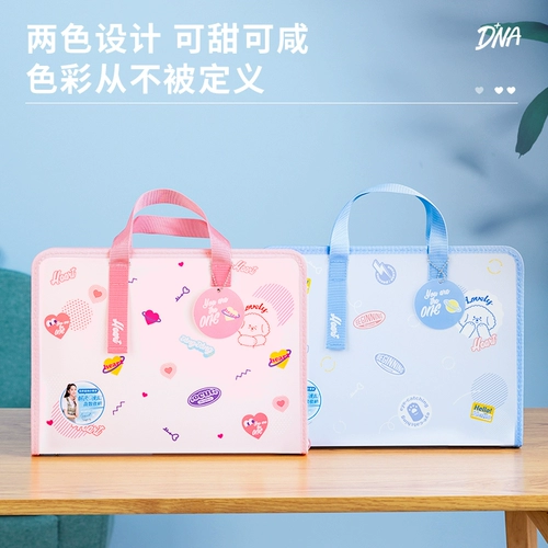 Двухэтажная вместительная и большая папка для школьников, многослойная сумка для хранения для папок, многослойный орган, сортировка