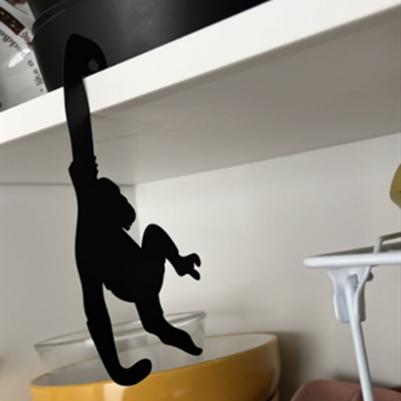 Cross-Border Independent Website Creative Metal Monkey Pendant Iron Art Orangutan Hook Multifunctional Iron Art Decoration Storage Rack