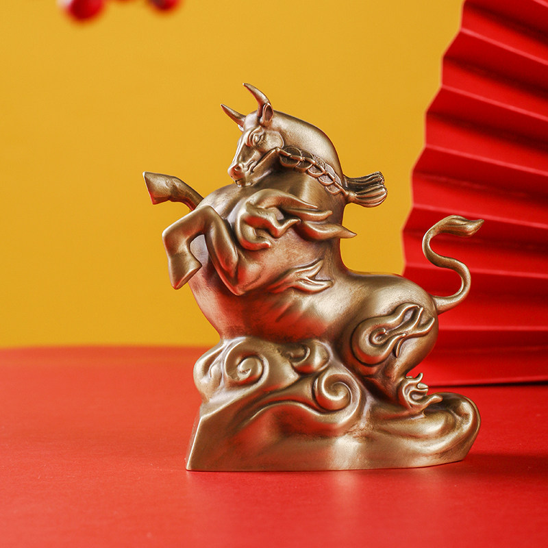 Bull Changhong All-copper Auto Accessories Creative Personality High-end Atmospheric Men Zodiac Car Decoration