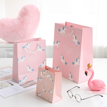 Art hipster unicorn gift bag wedding candy gift box high-end handbag gift paper bag
