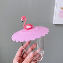 All kinds of fruit polka dots wind cup lid silicone cup lid environmentally friendly cute cartoon girl heart lid