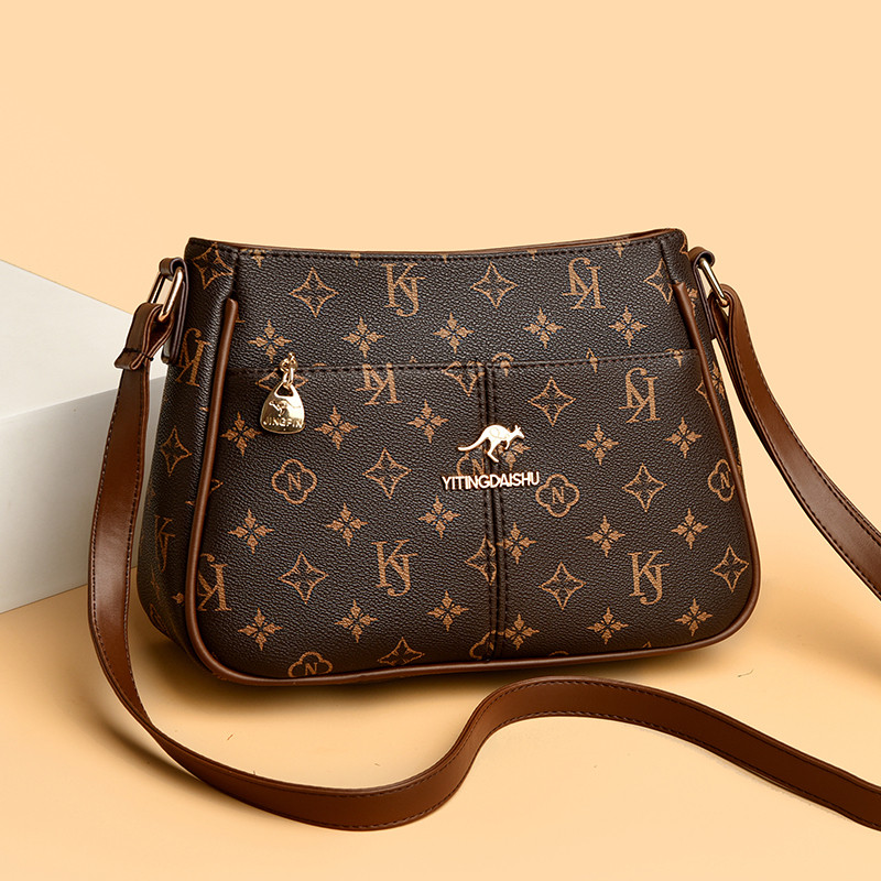 Подлинная сумка для мамы среднего возраста, женская сумка-мессенджер из мягкой воловьей кожи, новинка 2025 года, повседневная универсальная сумка через плечо большой емкости