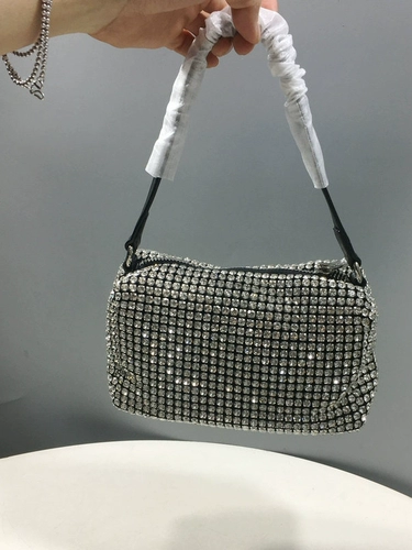 Сумка через плечо, бриллиантовая портативная барсетка, цепь, небольшая сумка, сумка подмышку, ремешок для сумки, инкрустировано бриллиантами