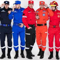 Lansenkai emergency rescue clothing suit manufacturer anti-static clothing fire safety training clothing rescue team clothing