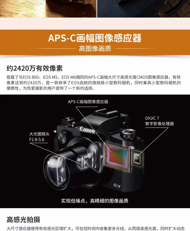 Máy ảnh kỹ thuật số Canon / Canon PowerShot G1 X Mark III HD Travel g1x3 - Máy ảnh kĩ thuật số