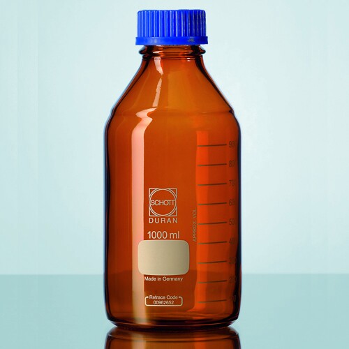Original Imported DuranSCHOTT Chott 218066353 Brown Blue Cover Reagent Bottle 2000ML (with cover)