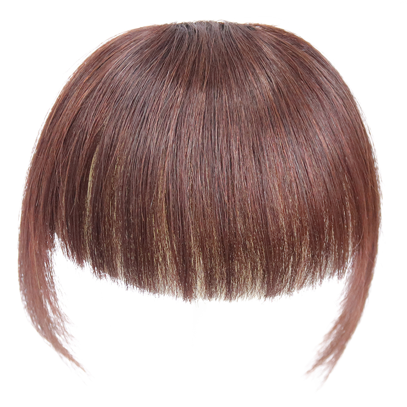 Real hair silk bangs wig piece female fake bangs natural invisible flow sea mother middle-aged and elderly face-shaving fake head curtain