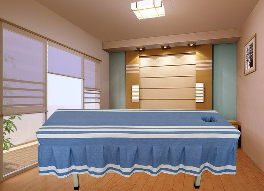Nhà máy trực tiếp với lỗ massage giường bao gồm giường vật lý trị liệu ga chun bọc giường spa