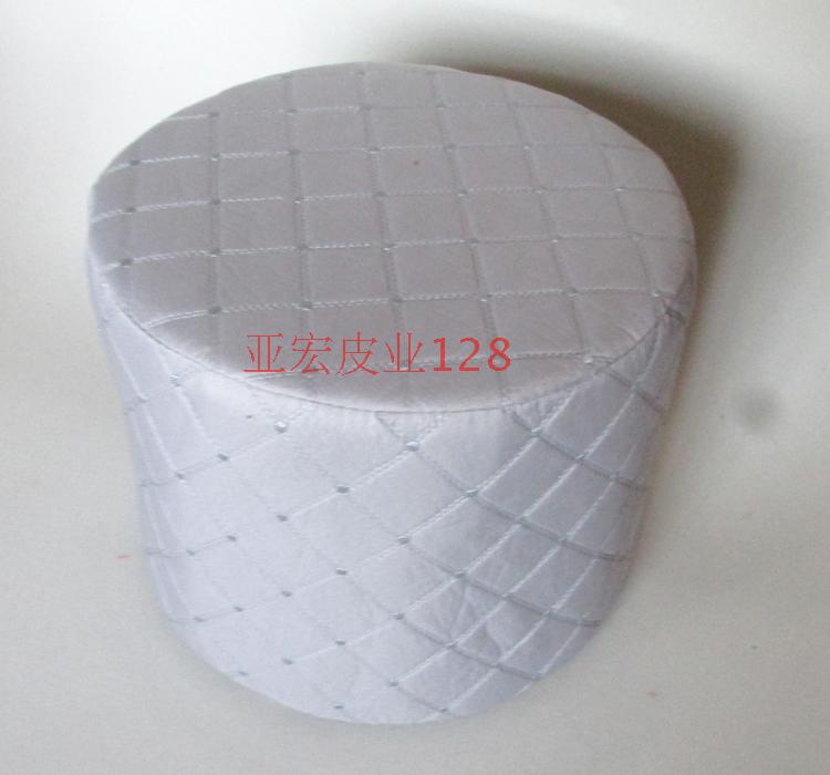 Ghế đẩu trường hợp mỹ phẩm tròn tay bến tàu phân đệm đàn hồi tay áo tay áo mũ phân bên Stool bìa có thể được tùy chỉnh - Ghế đệm / đệm Sofa thảm lông trải ghế sofa