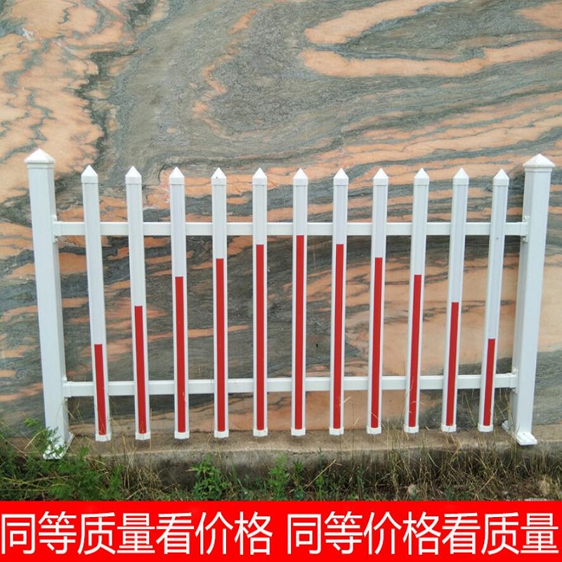 pvc塑钢草坪护栏绿化围栏塑料栏杆白色花园栅栏篱笆室户外隔离栏