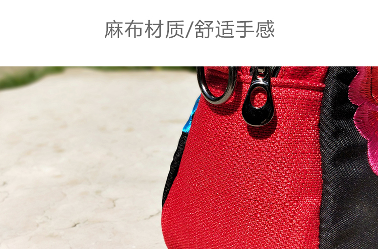 Vân Nam thêu túi nữ 2018 mới gió quốc gia túi thêu túi lanh nữ túi xách Messenger túi xách vải túi xách nữ thời trang