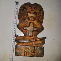 Hongshan culture antique ancient jade old Jade Liangzhu Wen Hongshan Buddha meteorite Buddha statue swastika antique Buddha cross ornaments