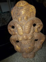 Hongshan Culture Antique Ancient jade Laoyu Liangzhu Culture River Mill Buddha Statue Guanyin Jade Ring Antique red peridot