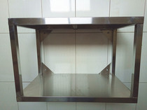 Stainless Steel Kitchen Wall Shelf Shelve Rack Bilayer Wall-mounted Microwave Oven Rack New Pint