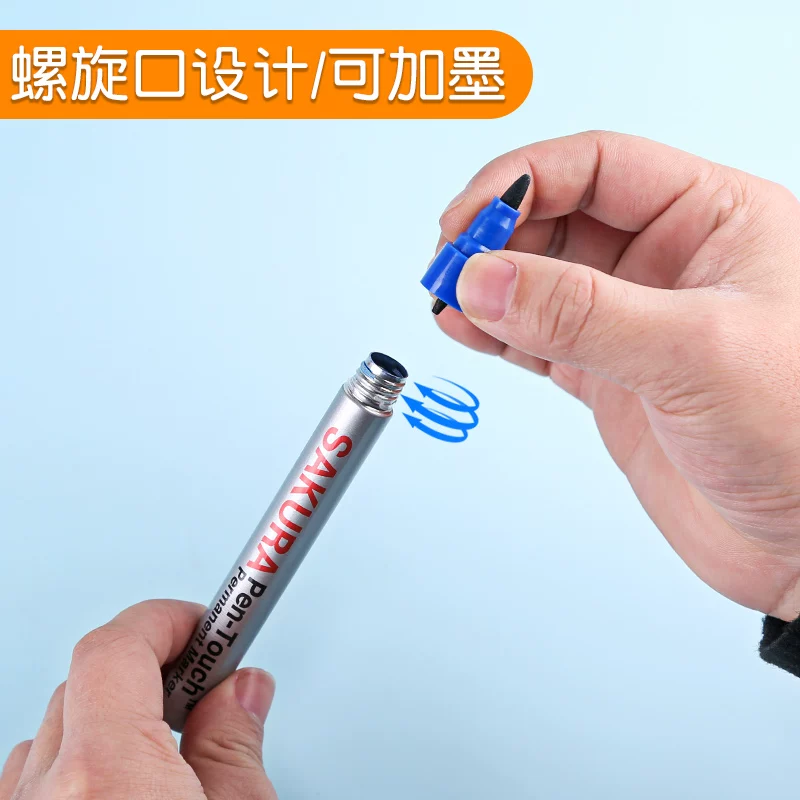 Японский импортируемый SAKURA однопанельный пенал карандаш Pen XPK масляная отметка Pen Boxer Pen Pen Pen-Touch CD-Rile CD-Rile Pen Логистическая индустрия Pen 6/12 коробок