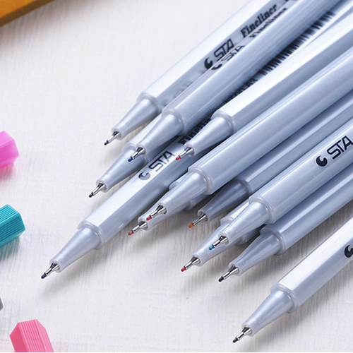 Ручка-роллер, комплект, лайнер, дизайнерские художественные комиксы, 18 цветов, 26 цветов, 0.4мм, ручная роспись