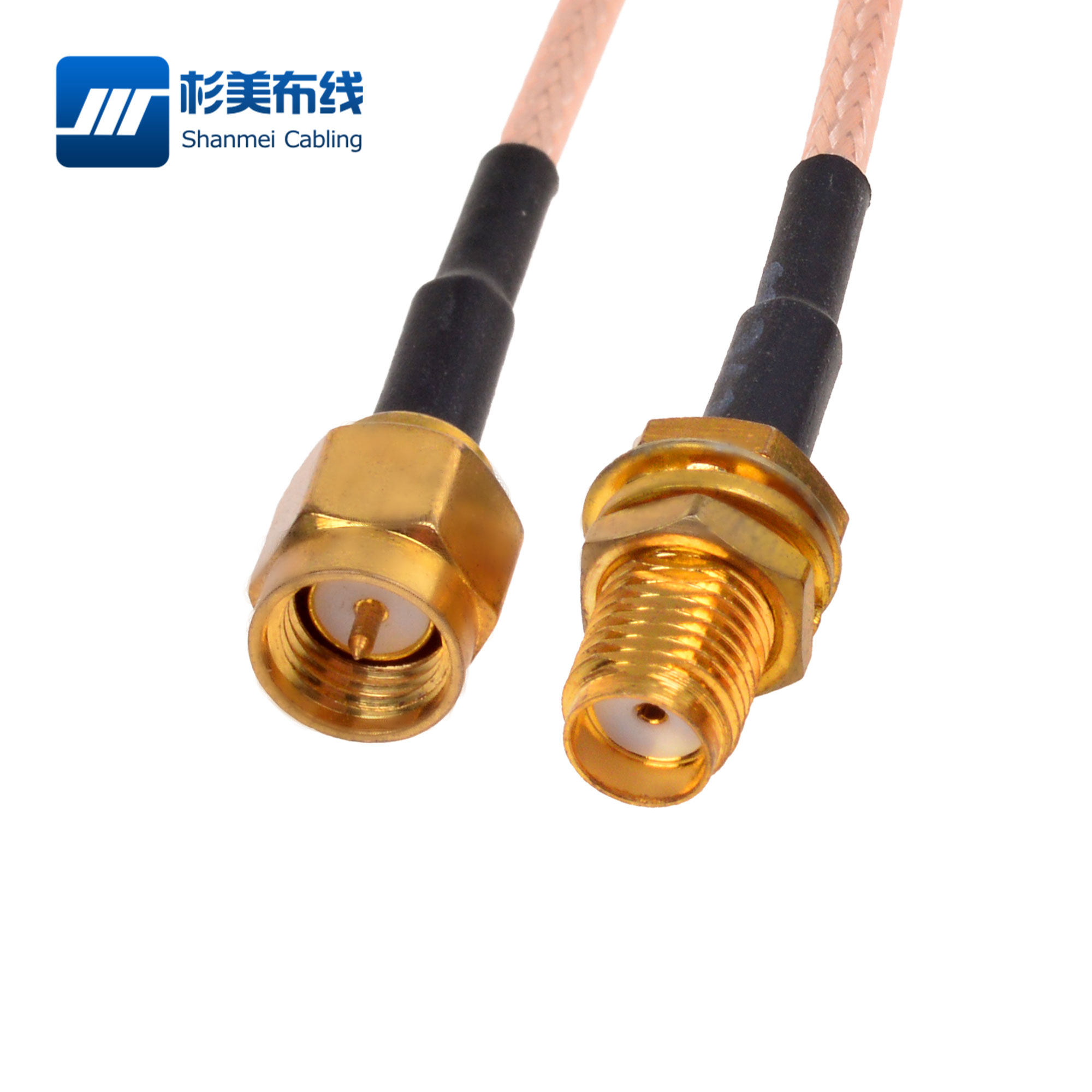 RG316 cable RF line RPSMA to SMA positive pole SMA to reverse pole SMA 50-1.5 silver plated high temperature