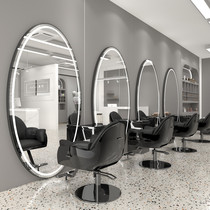 Hairdressing Shop Mirror Desk Net Red Hairdresse Hairdresse haircut Mirror Hair Salon special single-sided bronzing-hanging wall haircut mirror brief