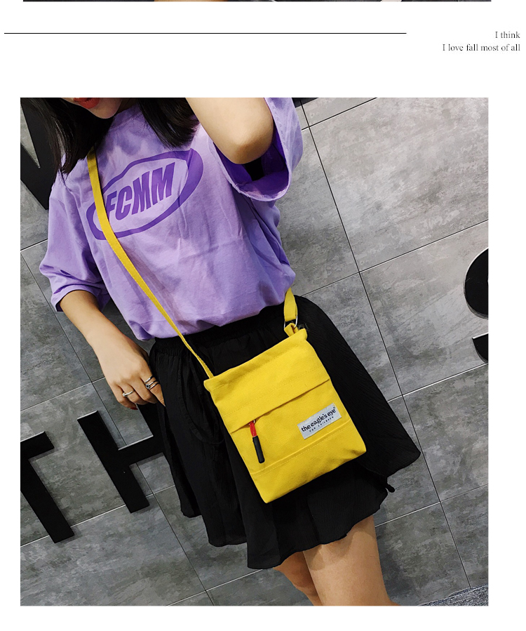 Túi vải nhỏ nữ Sen crossbody túi 2018 mới hoang dã mini vai túi vải ví tiền điện thoại di động túi đeo chéo supreme