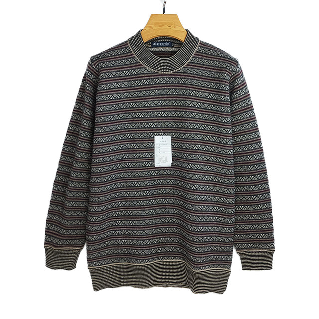 ສູນການຄ້າຂອງສູນການຄ້າ cashmere sweater ຜູ້ຊາຍເຄິ່ງສູງຄໍມົນຫນາ sweater ຂົນຫນູ knitted bottoming ເສື້ອສໍາລັບພໍ່ອາຍຸກາງແລະຜູ້ສູງອາຍຸ