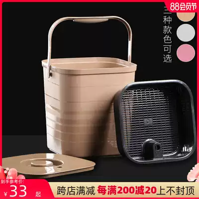 Condor tea residue bucket Waste water bucket Tea bucket Kung Fu tea set spare parts Square tea bucket drainage bucket with trash can