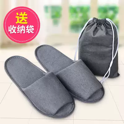 Disposable home hospitality slippers men and women travel portable folding slippers stack hotel tourist supplies