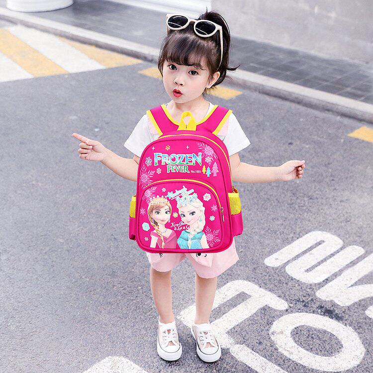Ice and snow Chienties Princess Leia Kindergarten school bag in small class Two-shoulder bag for children 2-5-year-old boy's bag