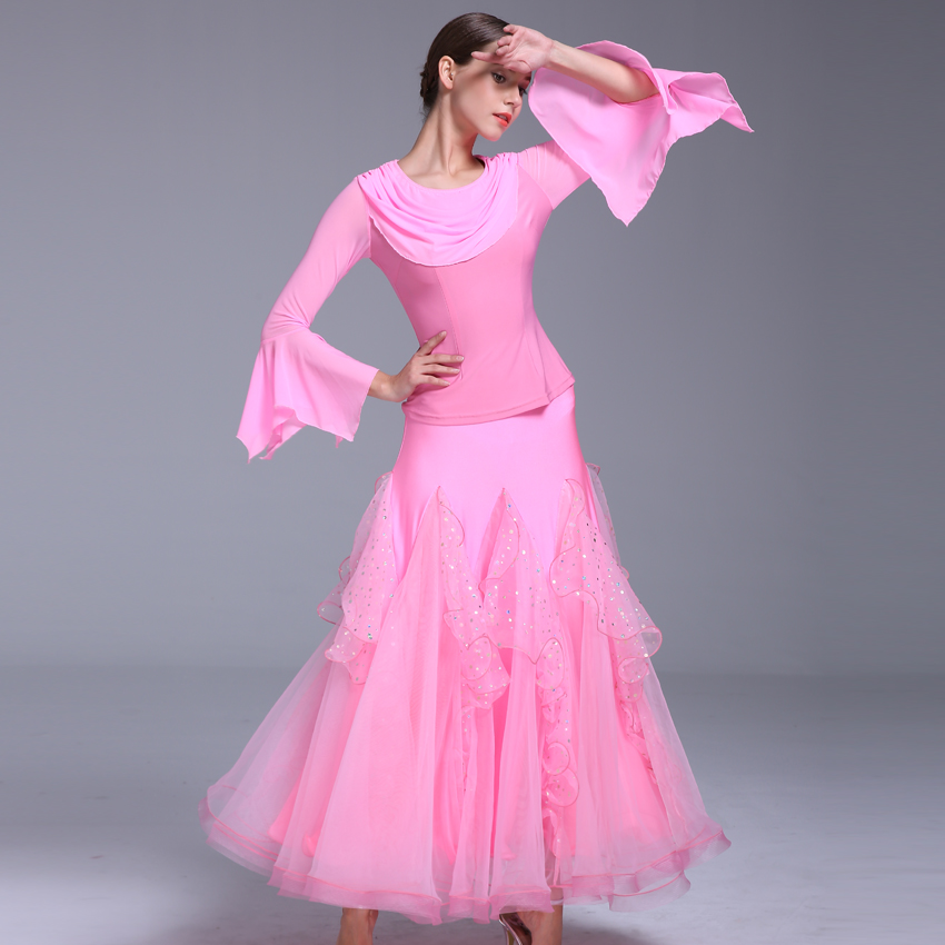2020 new products Morden dance rehearsal for bright slices for the social dance The waltz dance suit tailor-made